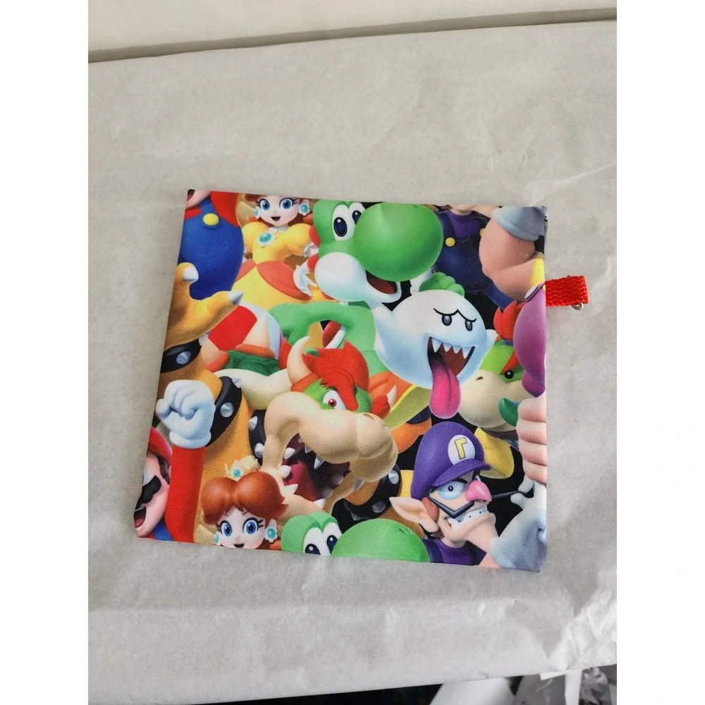 Nintendo Super Mario Bros Drawstring Backpack and Insulated Snack Pouch Set